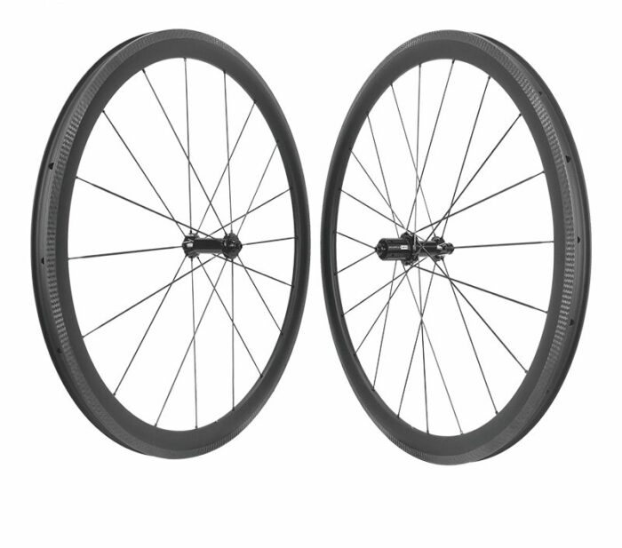 Ultraleichter Felgenbrems-Vollcarbon-Speichen-Straßenlaufradsatz